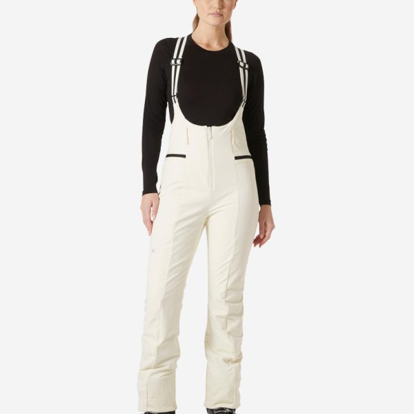 W AVANTI SOFTSHELL BIB PANT, Snow