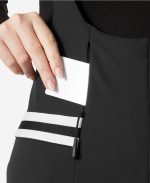 W AVANTI SOFTSHELL BIB PANT,Black - Image 3
