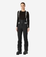 W AVANTI SOFTSHELL BIB PANT,Black