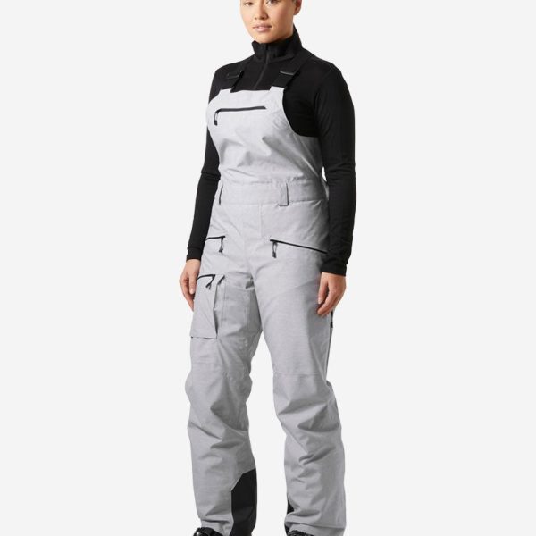 W POWDERQUEEN BIB 2.0 PANT, Grey Melange
