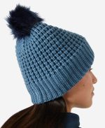 W SNOWFALL BEANIE, Washed Navy - Image 3