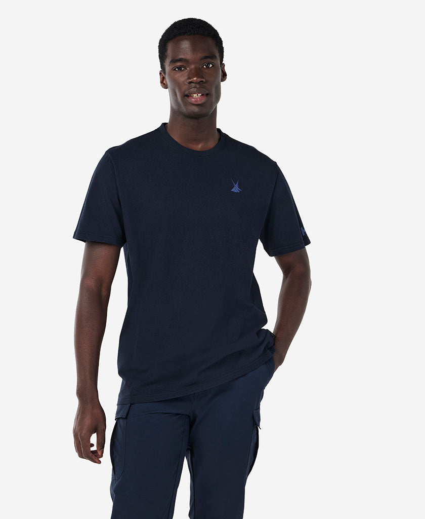 80015_597-489_ONBODY_01.jpg CROSS SAILS T-SHIRT, Navy - Image 1