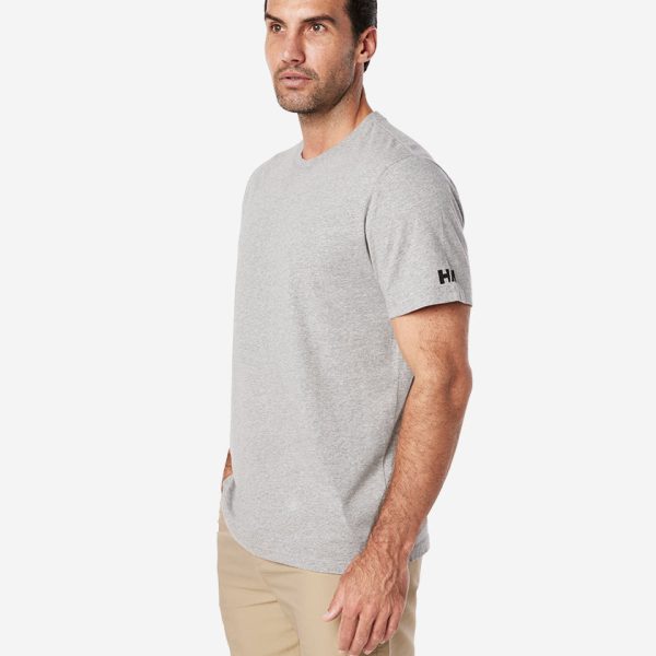 CREW T-SHIRT, Grey Melange