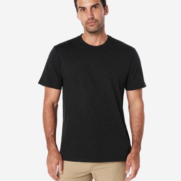CREW T-SHIRT, Ebony Melange