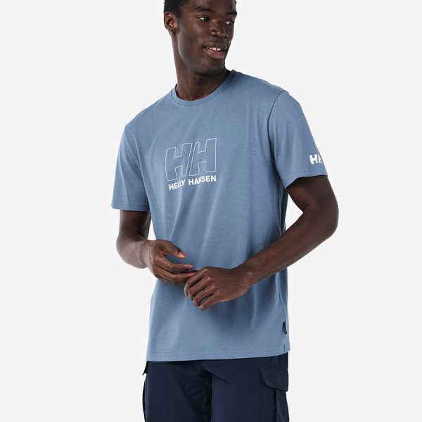 OUTLINE T-SHIRT, Washed Navy