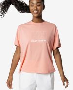 W OUTLINE T-SHIRT, Coral Almond - Image 6
