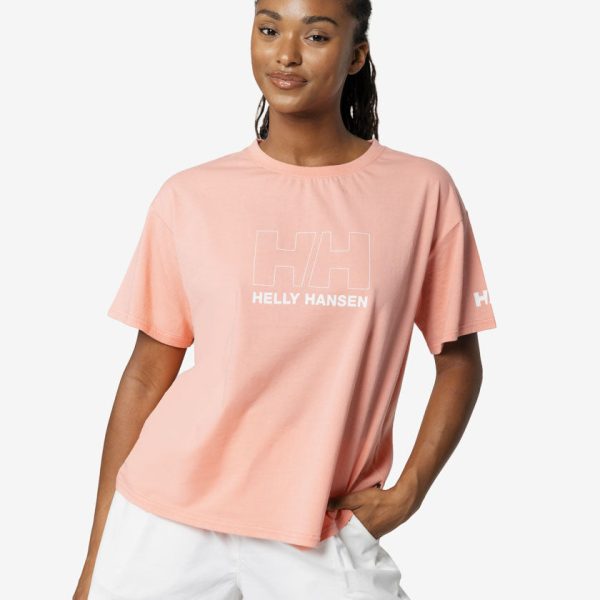 W OUTLINE T-SHIRT, Coral Almond