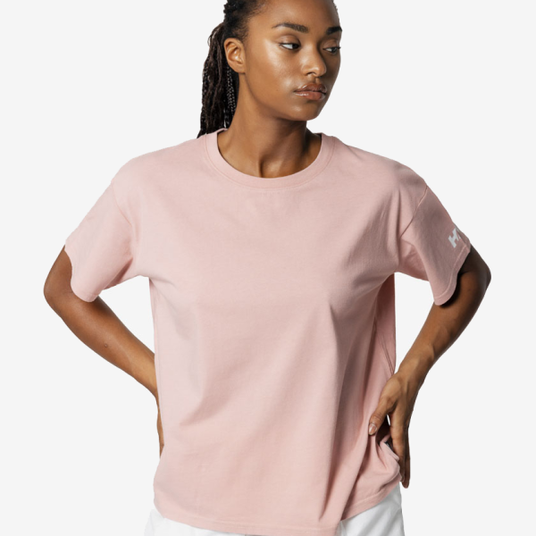 W CREW T-SHIRT 2.0, Pink Salt